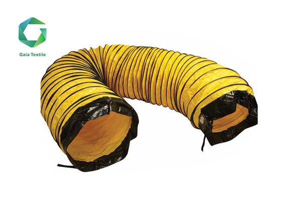Yırtılmaya Dayanıklı PVC Havalandırma Kanalı B1 Alev Geciktirici 420gsm Madencilik Esnek