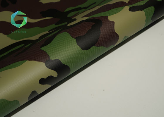 Kamuflaj Dokuma Vinil Çadır Kumaş 650gsm, Anti Uv Camo Çadır Kumaş Askeri Sınıf