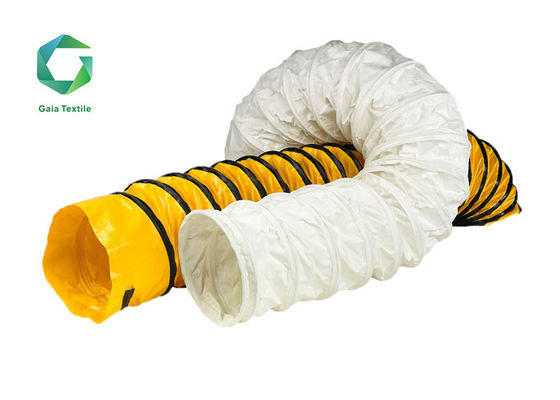 1500d Vinil Havalandırma Kanalı 610gsm, 600N Yırtılma Dayanımı Esnek PVC Havalandırma Borusu Alev Geciktirici