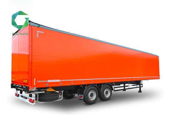 1100gsm Ağır Hizmet Tipi Pvc Tarp, 500N Yırtılma Dayanımı Yan Perde Vinil Polyester Tarps Kamyon
