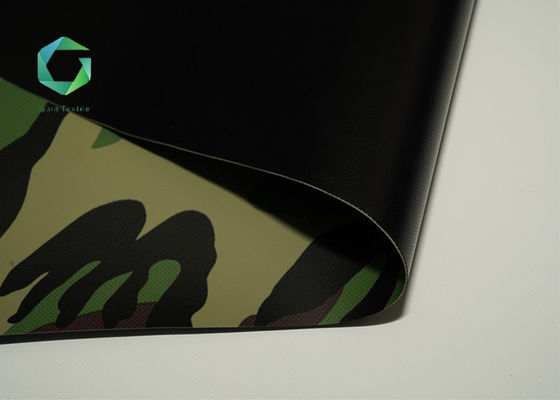 Kamuflaj Dokuma Vinil Çadır Kumaş 650gsm, Anti Uv Camo Çadır Kumaş Askeri Sınıf