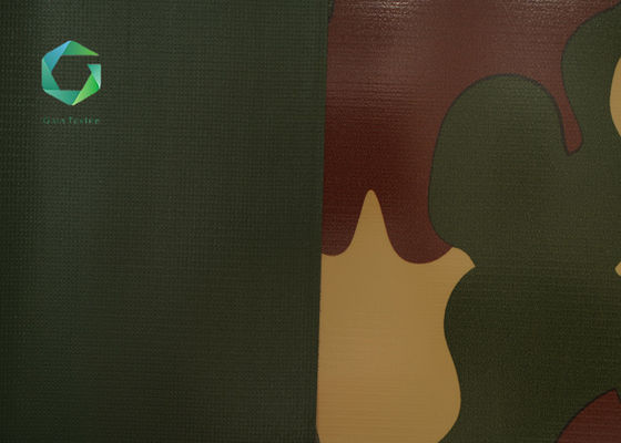 Dokuma Teknikleri PVC Çadır Kumaş 850gsm Vinil Suya Dayanıklı Anti Uv Tente Camo 1000d
