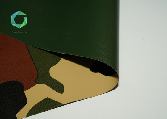 Dokuma Teknikleri PVC Çadır Kumaş 850gsm Vinil Suya Dayanıklı Anti Uv Tente Camo 1000d