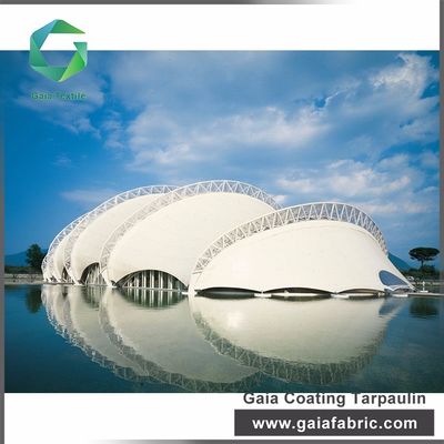 2000d Vinil Mimarisi PVC Membran Yapısı Kumaş Gerilimi Ağır Hizmet 3m genişlik