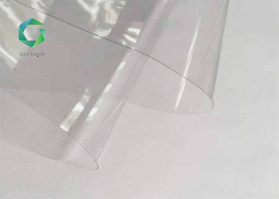 0.45mm 550gsm PVC Şeffaf Kumaş Süper Şeffaf M2 Alev Geciktirici Pencere Vinil