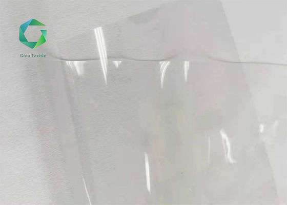 Plastifiyan PVC Şeffaf Kumaş 0.35mm Süper Şeffaf Alev Geciktirici Vinil 2m Genişlik