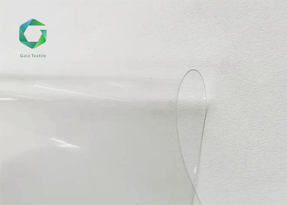 0.45mm 550gsm PVC Şeffaf Kumaş Süper Şeffaf M2 Alev Geciktirici Pencere Vinil
